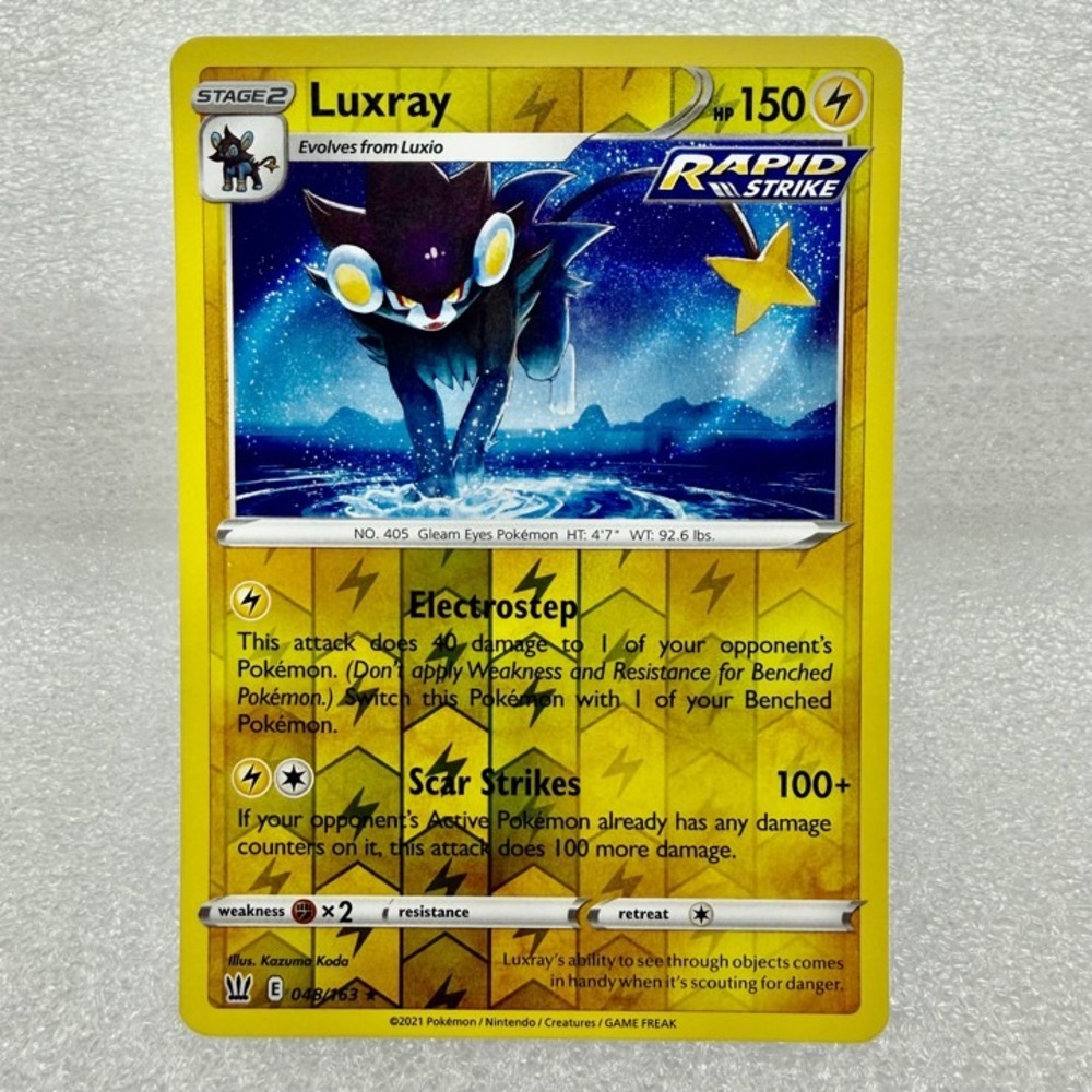 Luxray 048/163 Swsh05: Battle Styles Reverse Holo Pokémon TCG Mint Unplayed